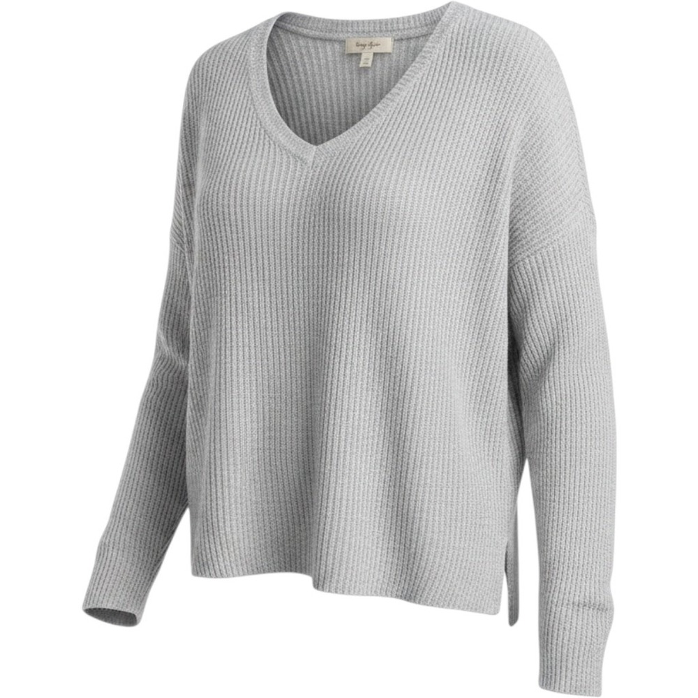 Hippie‎ Rose Women's Knit Pullover Gray Long Sleeve Sweater Size XL
